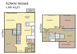 2 bedroom / 1.5 bath